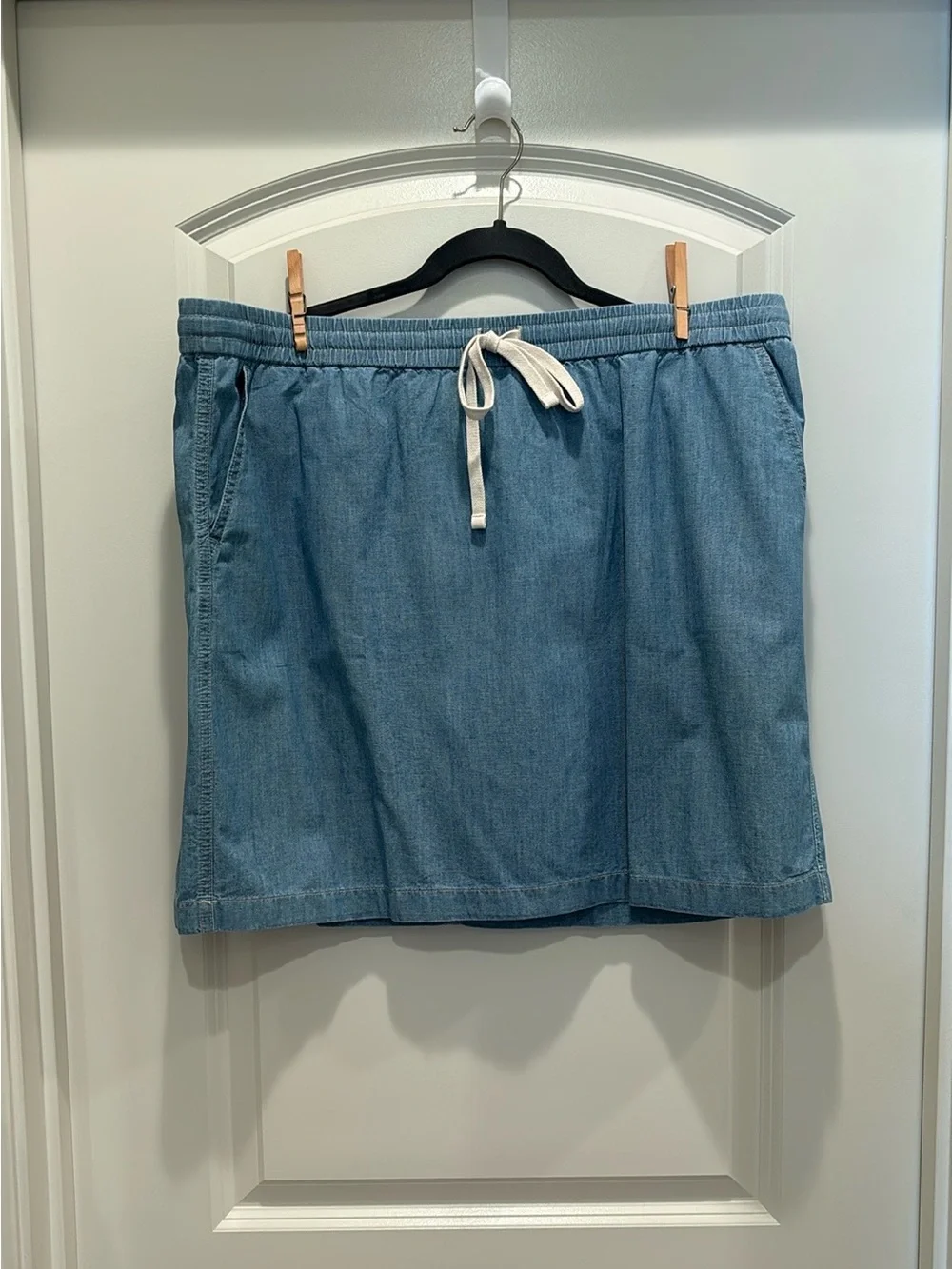 J. Crew Seaside Skirt in Chambray - size XL